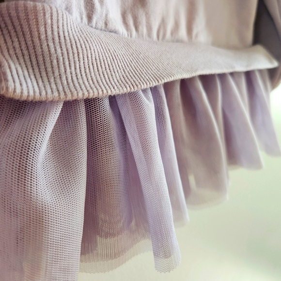 2T Disney Frozen Elsa Sweatshirt Lila Top with Tulle Frills/Tutu Long Sleeve - Picture 5 of 7